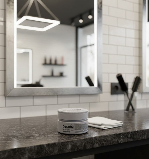 Morfose Ossion Hair Styling Wax 100ml – Flexible Hold Matte Finish Wax for Natural & Modern Hairstyles (Grey Packaging)