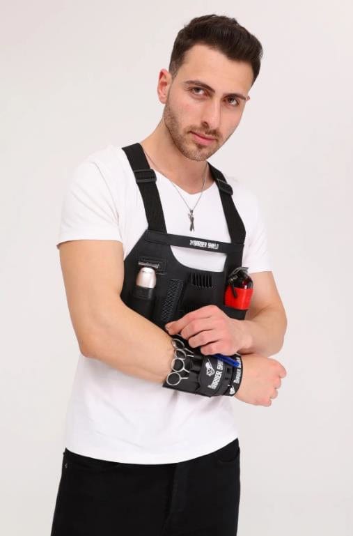 حامل مقصات Barbershield على المعصم - الملحق المثالي للحلاقين المحترفين