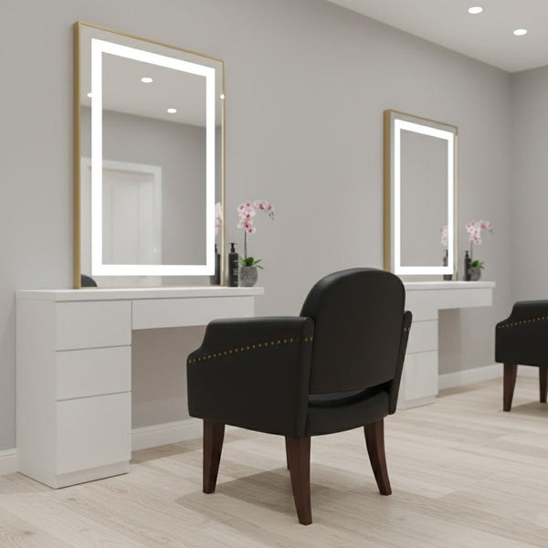 Globalstar Ladies Salon Chair Black – Classic Comfort Armchair for Beauty Salons