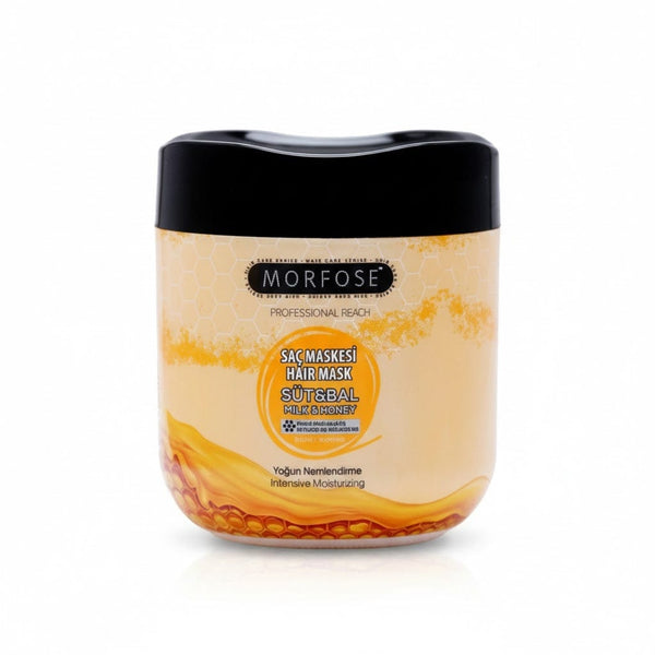 Morfose Milk & Honey Hair Mask 500 ml – Intense Moisturizing & Repairing Treatment for Dry and Damaged Hair