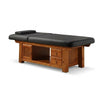 Globalstar Professional Massage Bed with Storage Drawers – Black Spa Therapy Bed Brown Base