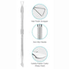 Globalstar 2-in-1 Cuticle Pusher & Remover - Triangle Head Nail Scraper with Sharp Blade