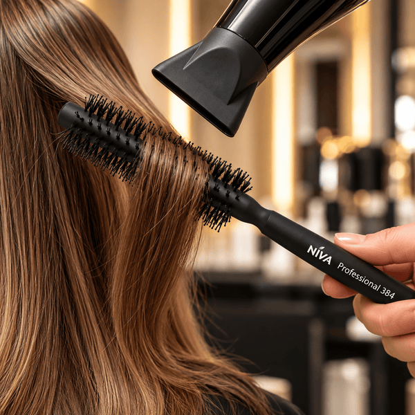 Niva Brushes Professional 384 Round Styler 13mm for Short Hair Blow Dry Styling