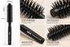 Close-Up of Niva Brushes Professional 386 Round Hair Brush 13mm Barrel and Bristles
