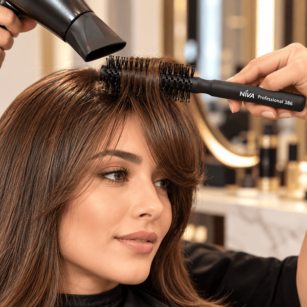 Niva Brushes Professional 386 Round Styler 13mm for Precision Blow Dry Styling