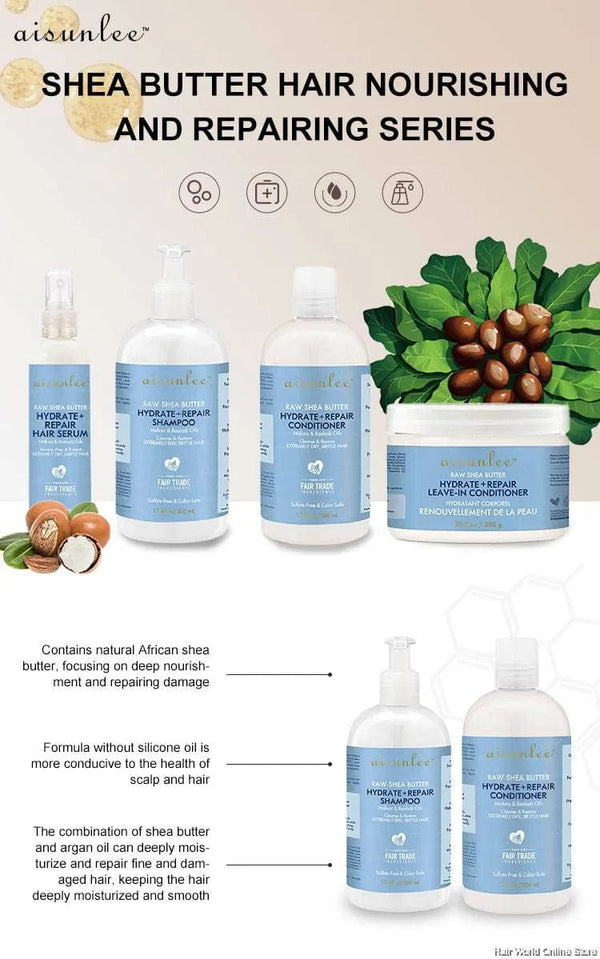 Aisunlee Raw Shea Butter Leave-in Conditioner 300g | Awarid cosmetics