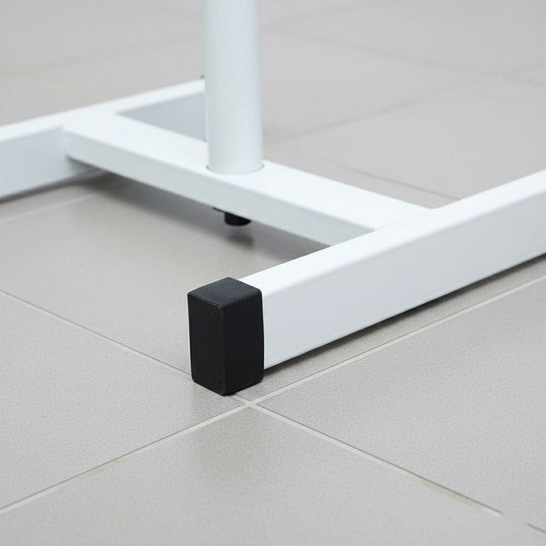 Globalstar Adjustable Pedicure Foot Rest – Professional Metal Leg Holder with Eco Leather Cushion (Black)