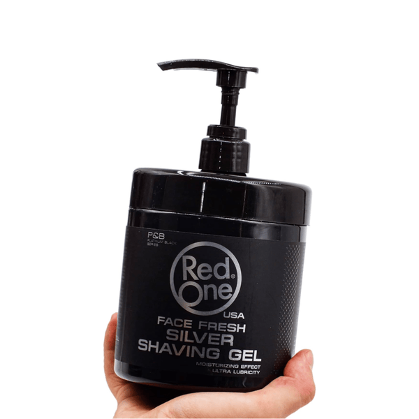 RedOne Face Fresh Shaving Gel Silver 1000ml - Moisturizing & Ultra-Lubricant Formula