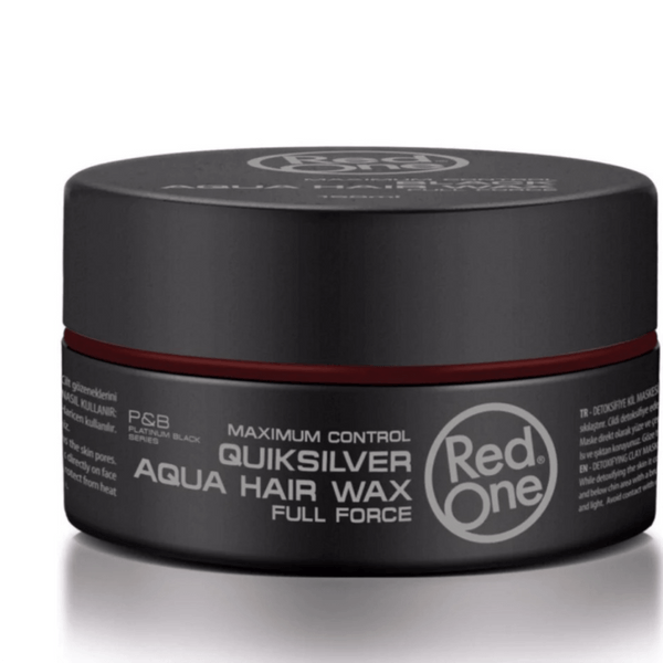 RedOne 150ml Quicksilver Aqua Hair Wax - Long-Lasting Hold with a Manly Scent