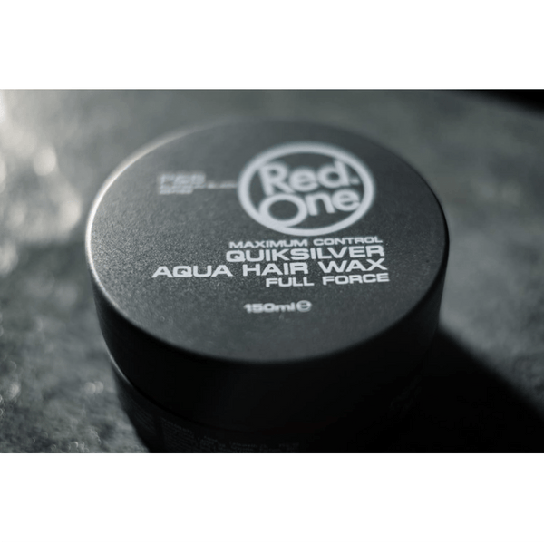 RedOne 150ml Quicksilver Aqua Hair Wax - Long-Lasting Hold with a Manly Scent