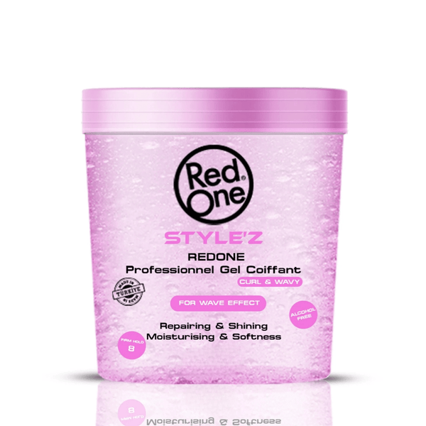 RedOne 910ml Style'z Professional Hair Gel - Enhance Curls & Waves with Strong Hold