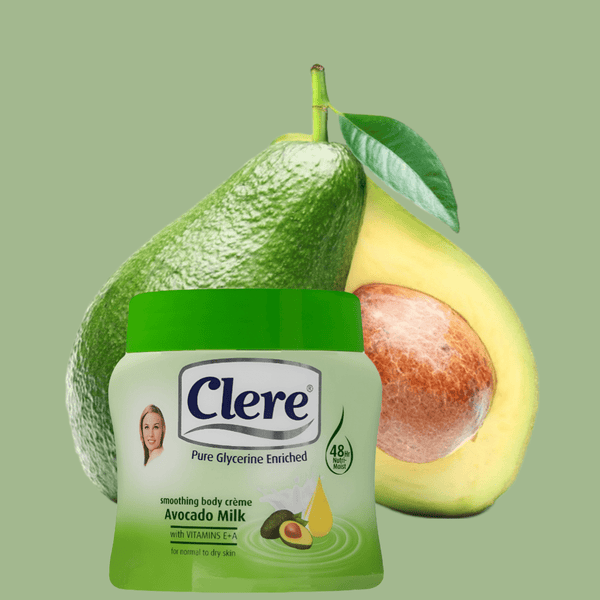 كريم الجسم Clere Smoothing Avocado Milk - غني بـ NutriMoist لترطيب ونعومة لمدة 48 ساعة