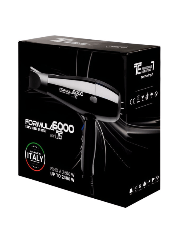 مجفف الشعر Tecno Dry Formula 6000 Pink بقوة 2500 واط - أداة تصفيف احترافية لتجفيف سريع ونتائج أنيقة