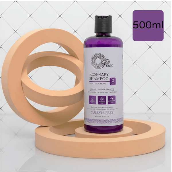 مجموعة العناية بالشعر OPlus - بلسم زيت اللافندر 500 مل، شامبو الروزماري بزيت اللافندر 500 مل، مصل الشعر بالروزماري 120 مل، قناع الشعر 500 مل - مجموعة من 4 قطع