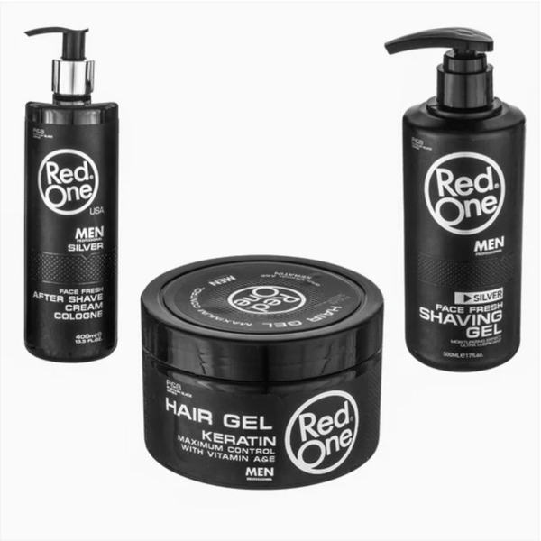 RedOne Shaving Gel Silver (500ml) - Ultimate Moisture & Smooth Shave