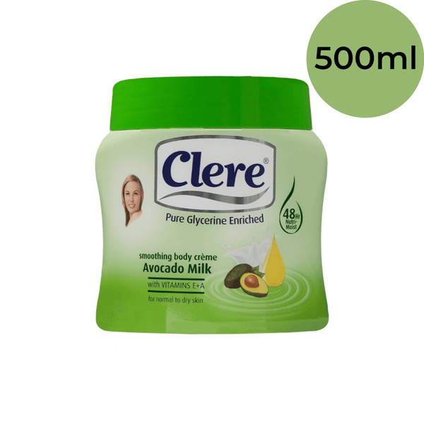 كريم الجسم Clere Smoothing Avocado Milk - غني بـ NutriMoist لترطيب ونعومة لمدة 48 ساعة