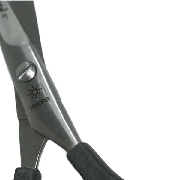 Globalstar 6" Hair Cutting Scissors - Stainless Steel with Black Plastic Handles