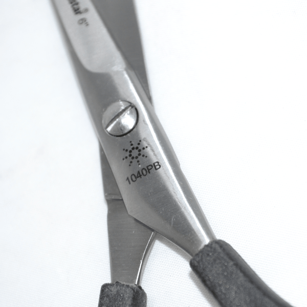 Globalstar 6" Hair Cutting Scissors - Stainless Steel with Black Plastic Handles