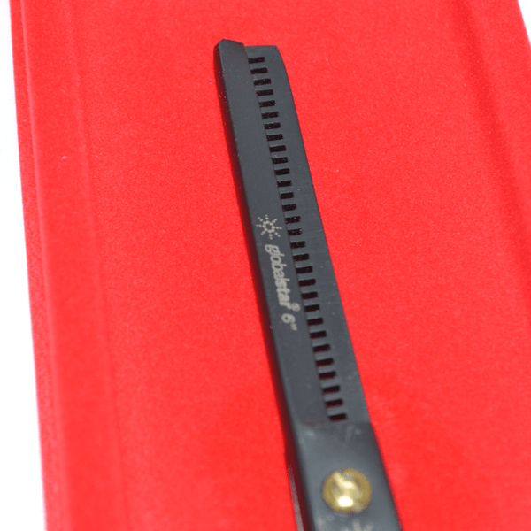 مقص ترقق فردي بروفيشنال من جلوبال ستار مقاس 6.0 بوصة - لمسة نهائية سوداء أنيقة