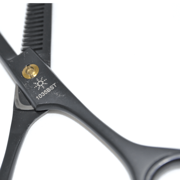 مقص ترقق فردي بروفيشنال من جلوبال ستار مقاس 6.0 بوصة - لمسة نهائية سوداء أنيقة