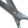 Globalstar 6.0" Black Double Thinning Scissors - Precision Hair Texturizing Tool