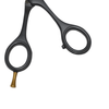 Globalstar 6.0" Black Double Thinning Scissors - Precision Hair Texturizing Tool