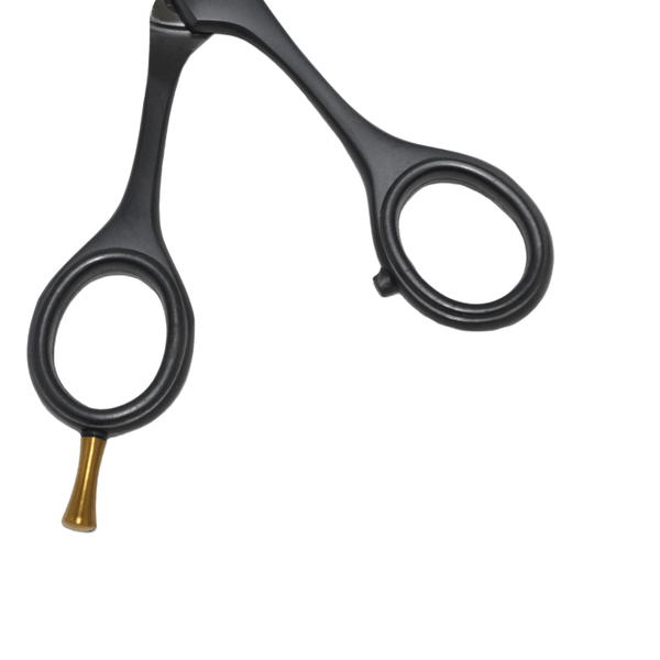 Globalstar 6.0" Black Double Thinning Scissors - Precision Hair Texturizing Tool