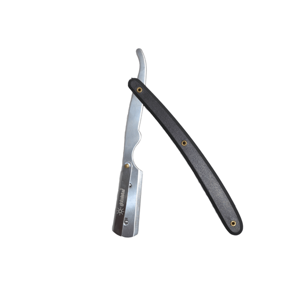 Globalstar Professional Straight Razor with Black Handle - Precision Shaving Excellence