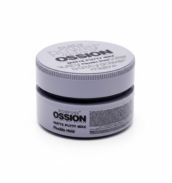 Morfose Ossion Hair Styling Wax 100ml – Flexible Hold Matte Finish Wax for Natural & Modern Hairstyles (Grey Packaging)
