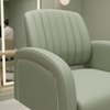 Globalstar Green Stainless Steel Base Styling Chair - Ergonomic Salon Chair with 360° Swivel