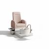 Globalstar Luxury Light Pink Pedicure Chair with Cup Holder – High-End Spa Seating