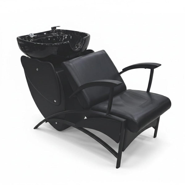كرسي شامبو صالون احترافي أسود - W01