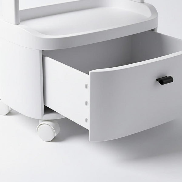 Globalstar Small Rolling Trolley with Drawer - Perfect for Salon and Multiuse Storage