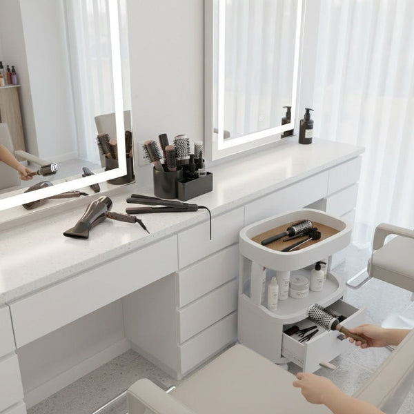 Globalstar Small Rolling Trolley with Drawer - Perfect for Salon and Multiuse Storage