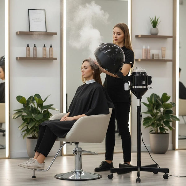 Globalstar Head Steamer Black – Professional Hair & Facial Steamer for Deep Moisturizing Hydration