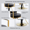 Globalstar Luxury Ladies Styling Chair – Gold Hydraulic Salon Chair for Hairdressers & Beauty Salons