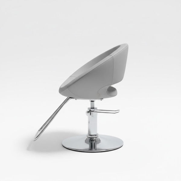 Globalstar Ladies Styling Chair with Back Rest - Comfortable Grey Salon Chair BX1055B