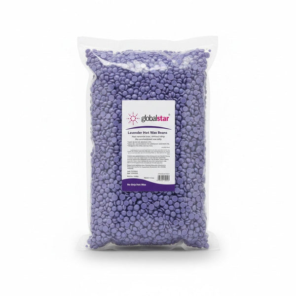 حبيبات شمع إزالة الشعر من جلوبال ستار بنكهة اللافندر 1000 جرام