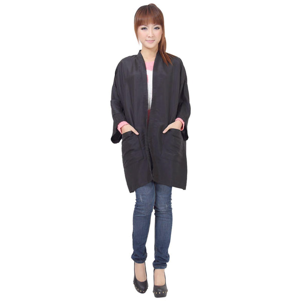 Globalstar Salon Kimono Black BD-20539 - Awarid UAE