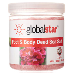Globalstar Foot And Body Dead Sea Salt Rose 1kg - Awarid UAE