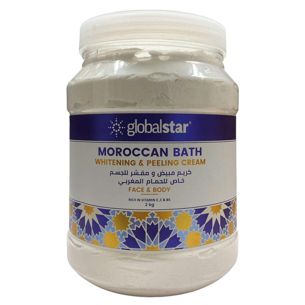 Globalstar Moroccan Bath Whitening And Peeling Cream Face & Body 2kg - Awarid UAE