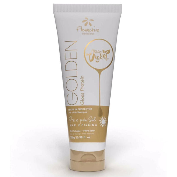 Floractive Golden Vegan Gloss Protein Leave-in 300g - Awarid UAE