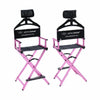 Globalstar Foldable Tall Makeup Chair With Headrest Color Pink - MY739P - Awarid UAE
