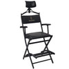 Portable Director's Makeup Chair With Headrest Black MY740 - Awarid UAE