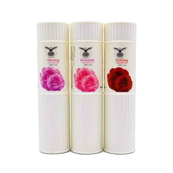 Black Perfumed Talc Powder Romantic 250g - Awarid UAE