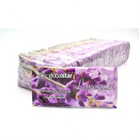 Globalstar Refreshing Wet Towel Lavender 100pcs - RT02 - Awarid UAE