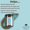 Nature Spell Hyaluronic Acid & African Black Soap Body Scrub 300ml - Awarid UAE