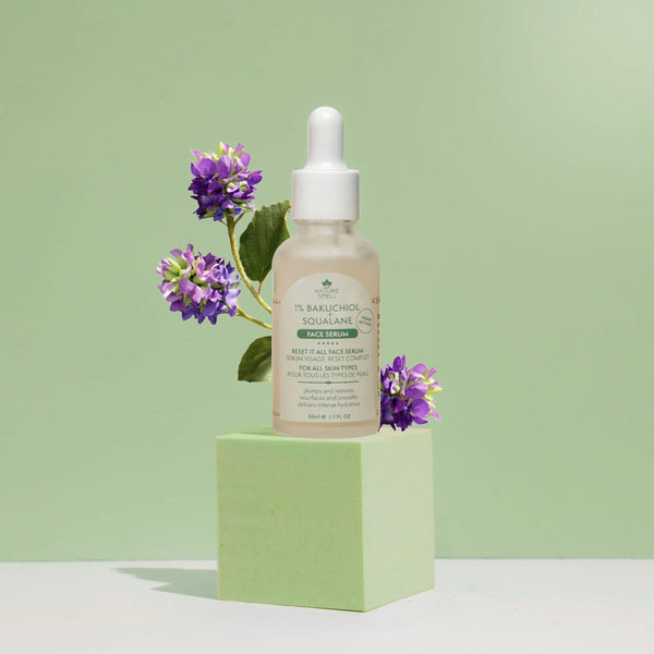 Nature Spell 1% Bakuchiol + Squalane Face Serum 30ml - Awarid UAE