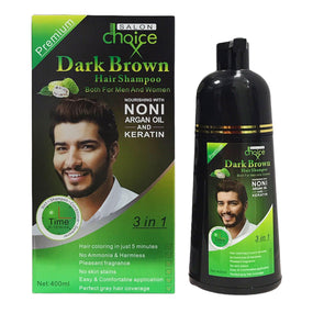 Salon Choice 3 in 1 Hair Shampoo Dark Brown 400ml - Awarid UAE