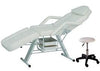 Globalstar Professional High Quality Beauty Facial Bed With Styling Stool White BS-616 - Awarid UAE